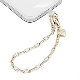 UKON Phone Chain Wrist Strap Metal Phone Lanyard Wristlet Strap with 2xTPU Tether Tab for Women Shopping Traveling Party