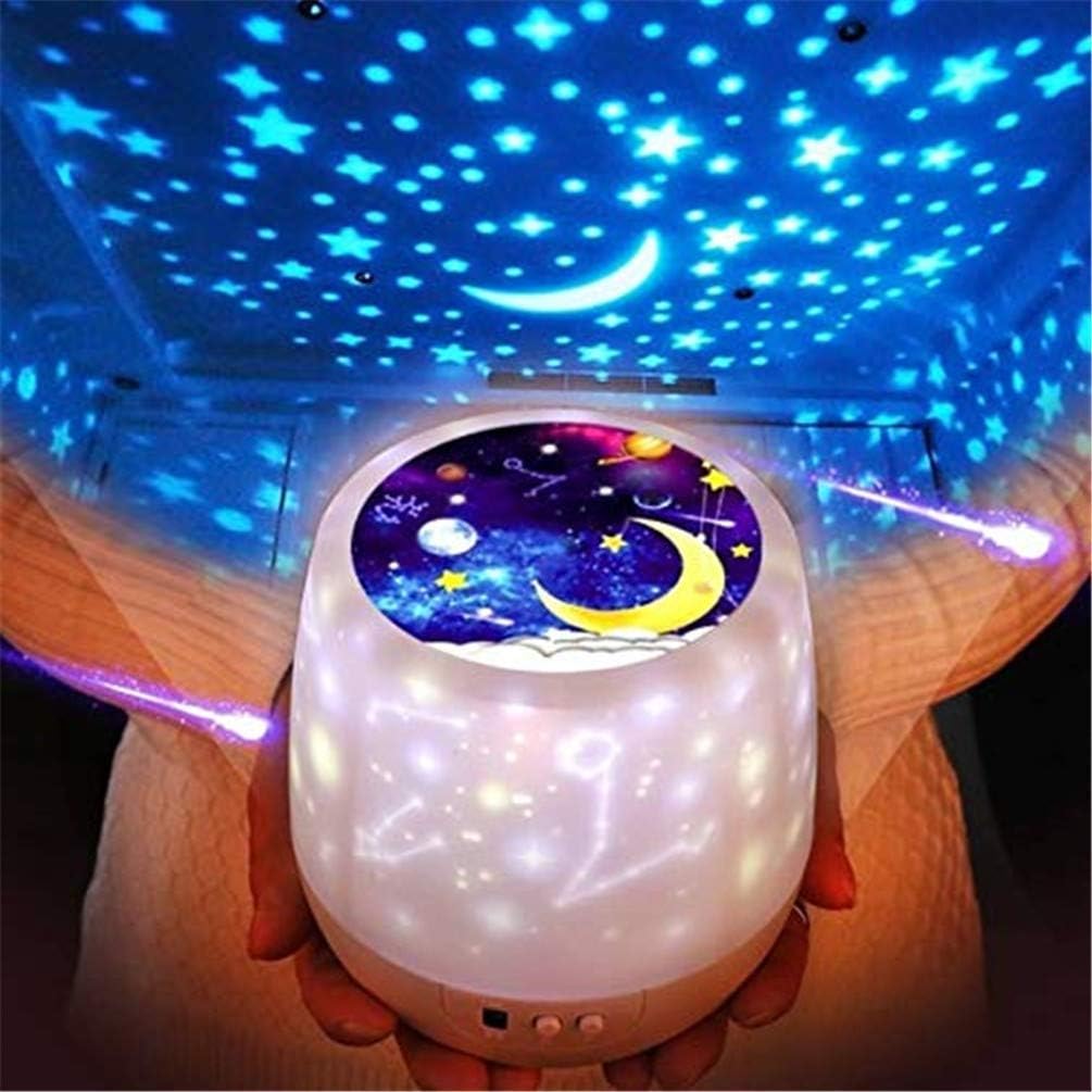 ZDYNASTYNight Lights for Kids Multi Functional Night Light Star Projector Lamp for Decorating Birthdays, Christmas, Best Gift for a Baby’s Bedroom, 5 Sets of Film