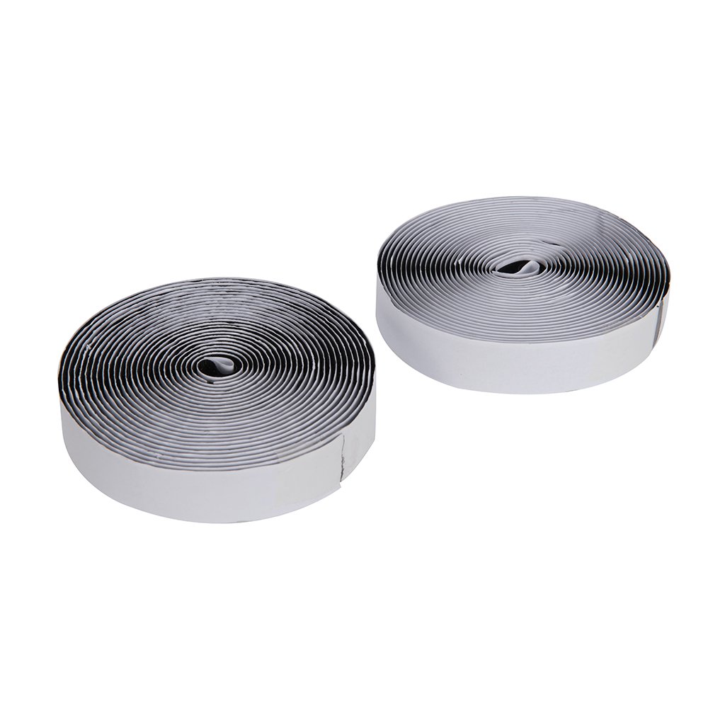 Fixman 759818 Hook and Loop Tape Black Self-Adhesive 2pce 20 mm x 5m