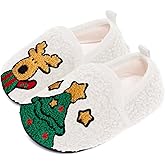 UCUHNB Toddler Slippers Girl Boy Lightweight House Slippers Artificial Woolen Athletic Socks with Indoor Outdoor