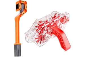 FOVNOT Universal Bike Chain Cleaner Tool - Clear View Scrubber Kit with Brushes for Quick & Easy Cleaning on 6/7/8/9/10/11/12
