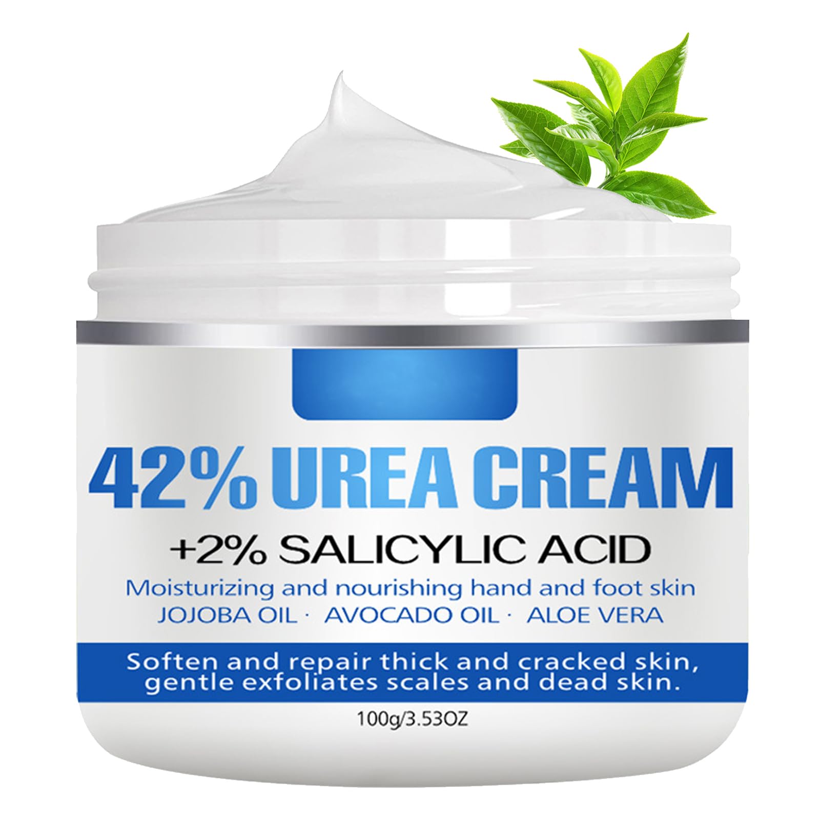 Urea 42% Foot Cream, Foot Cream for Cracked Heels and Dry Skin, Cracked Heel Repair Cream for Feet and Hand, Urea Cream for Hand,Foot and Body Care Deep Moisturizing Callus Remover