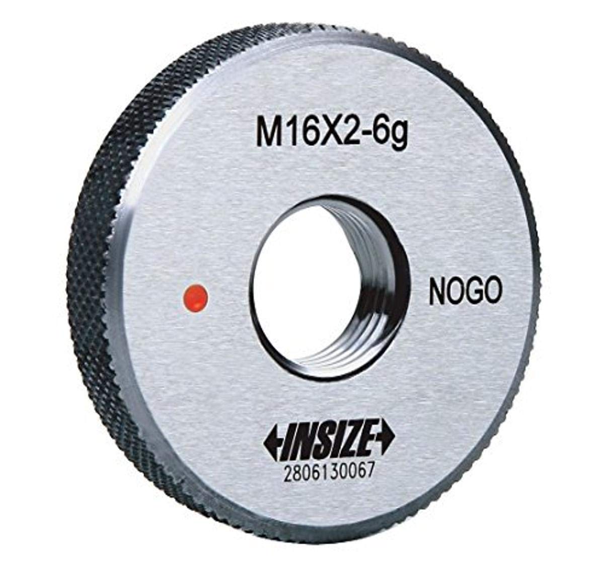 INSIZE 4120-52N Thread Ring Gage, Class 6g, NOGO, ISO1502, M52 x 5 mm