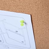 VIZ-PRO Cork Notice Board 120x90cm Silver Aluminium Frame Self-Healing Pin Board view 5