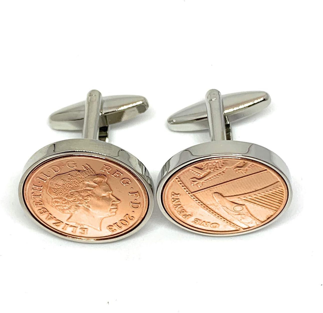 2013 wedding anniversary cufflinks Penny for luck - Image 3