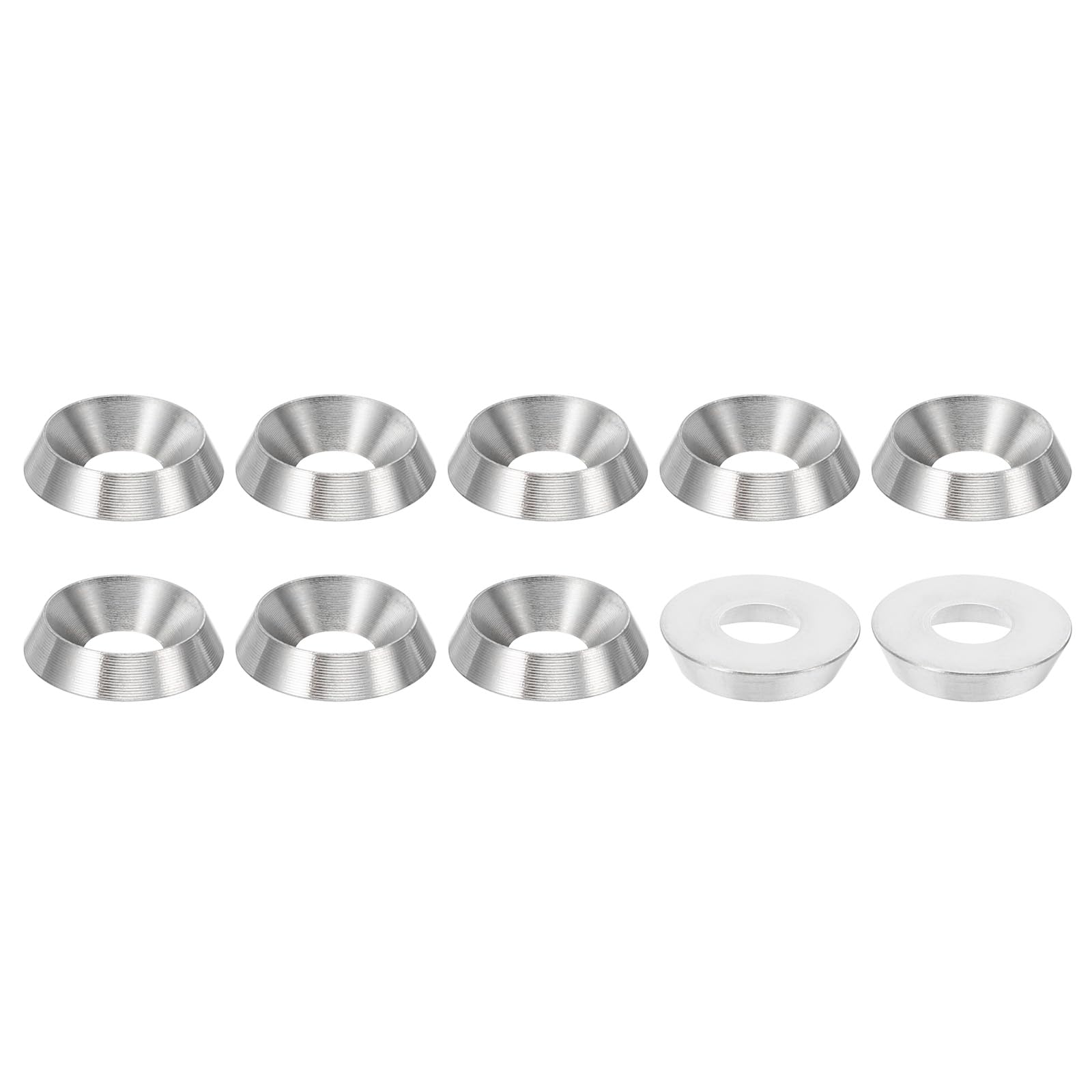PATIKIL M6 Finish Countersunk Washer, 10pcs 16mm Dia. 3.5mm Tall Solid 304 Stainless Steel CNC Finish Cup Washer Screw Head Gasket for Industrial Construction — image 1