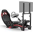 RACGTING Racing Simulator Cockpit with TV Monitor Stand for G920 G29 G923, for Thrustmaster T248X T248 T300 T150 458 TX