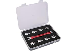 ASDFGHT Dirt Bike Spoke Wrench Kit, 10 Size, 93mm Length, Aluminum Alloy