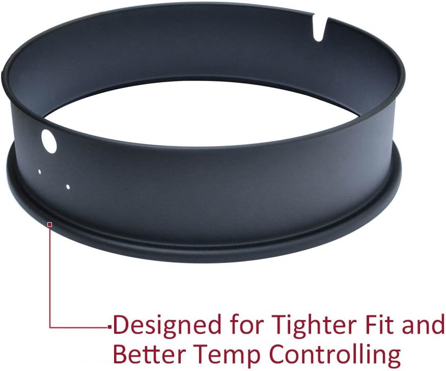 Onlyfire Universal High-Temp Resistance Black Coated Steel Charcoal Kettle Rotisserie Ring Kit for Weber 2290 and Other Models: Sports & Outdoors
