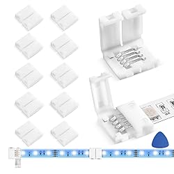 WENHSIN 10-Packs 4-Pin LED Connectors for LED Strip