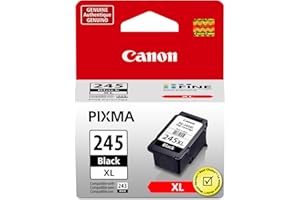 Canon PG-245 XL Genuine Black Ink Cartridge, Compatible with iP2820, MG2420/2924/2920/3020/2522/2525, MX492, TS3120/302/302a/202/202a/4520/3320