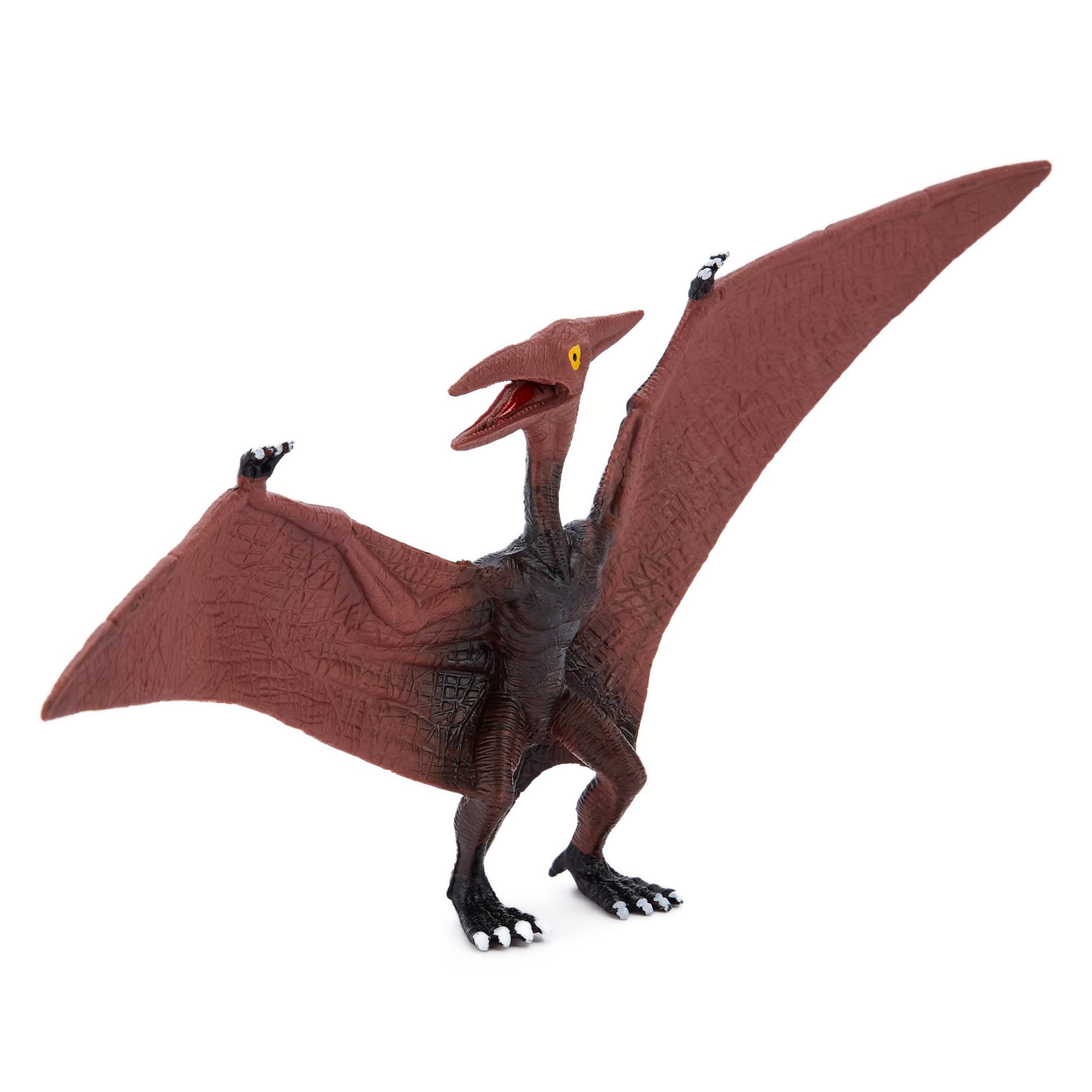 Zappi Co Childrens Pterodactyl black/purple Dinosaur Figure Toy (25.5cm Length) Realistic Detailed Dino Collection for Kids - Action Figures for Playtime Fun & Learning