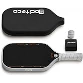 SOCITECO Carbon Fiber Pickleball Paddle, Thermoformed Pickleball Paddles | T700 Carbon Fiber, Thermoformed Unibody, 16mm Honeycomb Core, Foam Edge Wall, Elongated, Intermediate and Competitive Player
