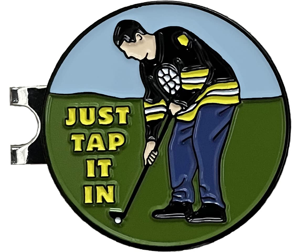 Balanced Co. Funny Golf Hat Clip with Enamel Magnetic Ball Marker (Just Tap It in)