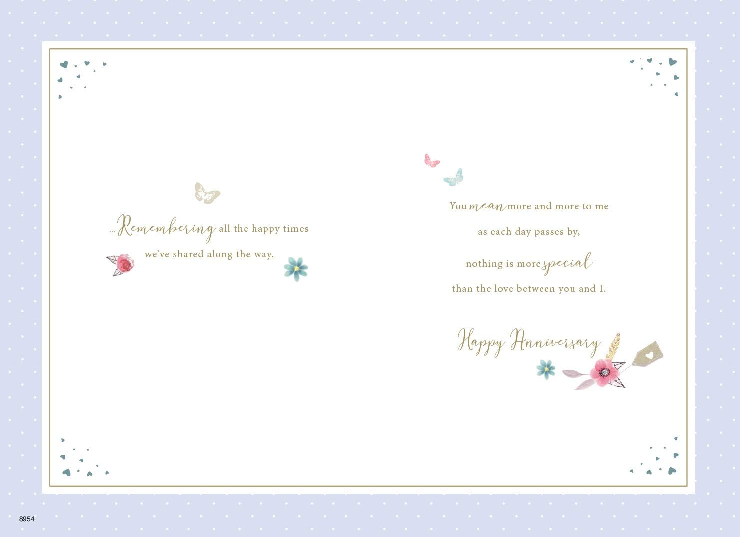 For my Wonderful Wife On Our Sapphire Wedding Anniversary Card – BigaMart