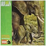 Masterpieces African Elephant Animal Planet Jigsaw Puzzle (1000-Piece)