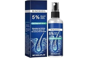 Minoxidil Hair Serum spray for Men and Women, 5% Minoxidil Hair Serum, promotes hair growth, makes hair and beard thicker and