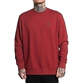 Sullen Men's Badge Long Sleeve Tattoo Lifestyle Graphic Crew Neck Sweatshirt