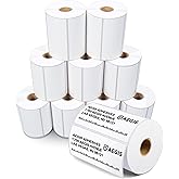 Aegis Adhesives - 4" X 2" Direct Thermal Labels (10 Rolls, 700 Labels/Roll) for Shipping and Postage - Perforated, Compatible with Rollo, Zebra, and Other Desktop Label Printers