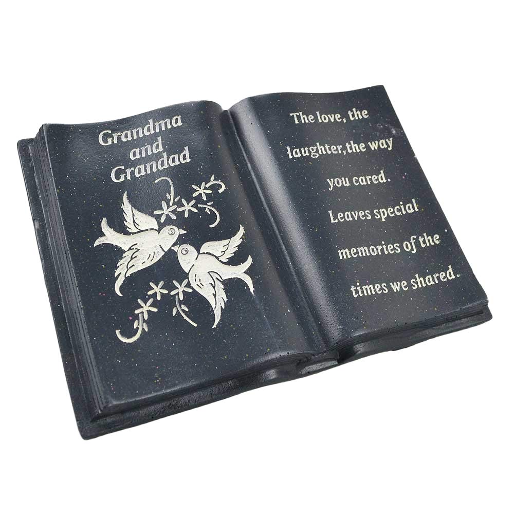 Angraves Special Grandma & Grandad Love & Peace Dove Graveside Book Memorial Ornament