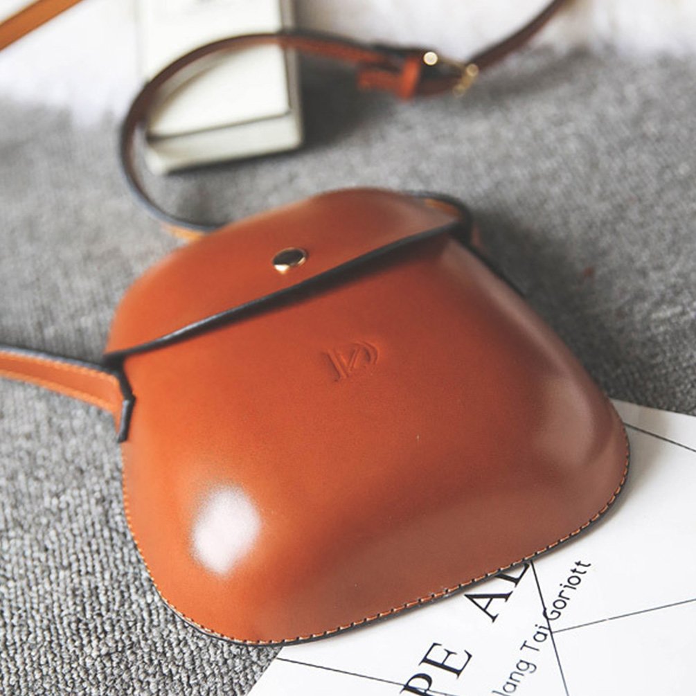 Vbiger Umhängetasche Kleine Damen Leder Schultertasche Handtasche (Schwarz1)