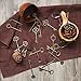 24pcs Mixed Vintage Skeleton Keys, 6 Styles,Each 4pcs, Bronze, Extra Large(L)