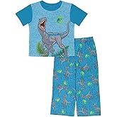 Jurassic World boys 2-piece Loose-fit Pajama Set, Soft & Cute for Kids