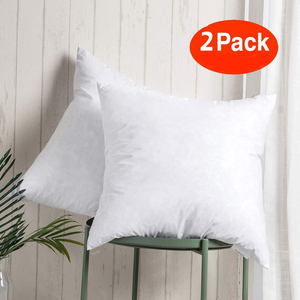 100 Cotton Throw Pillow Insert Sham Stuffer Filled With Down