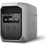 EF ECOFLOW Portable Power Station DELTA 3 Max Plus, 2048Wh LiFePO4 Battery, Solar Generator (Solar Panel Optional), 3000W Max