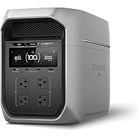 EF ECOFLOW Portable Power Station DELTA 3 Max Plus, 2048Wh LiFePO4 Battery, Solar Generator (Solar Panel Optional), 3000W Max