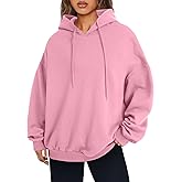 KIFOVEN Women’s Casual Hoodies Long Sleeve Oversized Pullover Fleece Lined Fall Hooded Sweatshirt