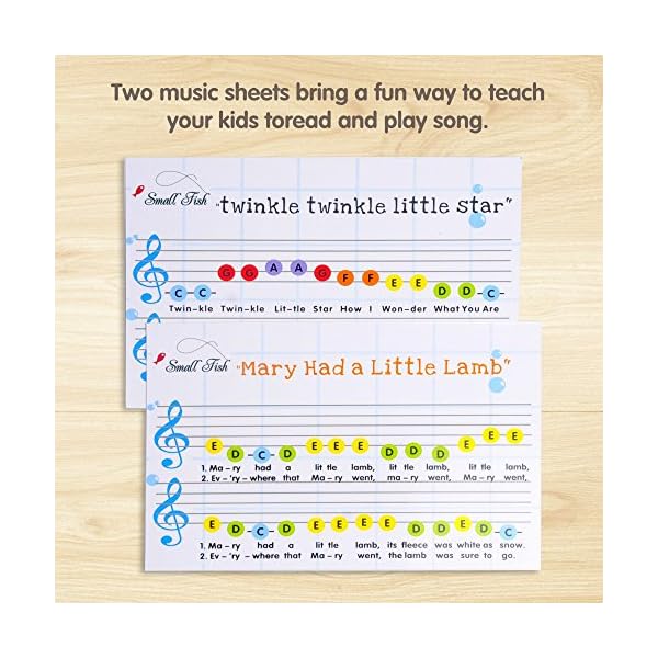 Kids-Xylophone-Wooden-Musical-Toy-for-Kids-Ages-3-and-up-Glockenspiel-Percussion-Musical-Instrument-with-Harmonica-Musical-Sheets-and-Child-Safe-Wooden-Mallets Kids Xylophone, Wooden Musical Toy for Kids Ages 3 and up. Glockenspiel Percussion Musical Instrument with Harmonica…