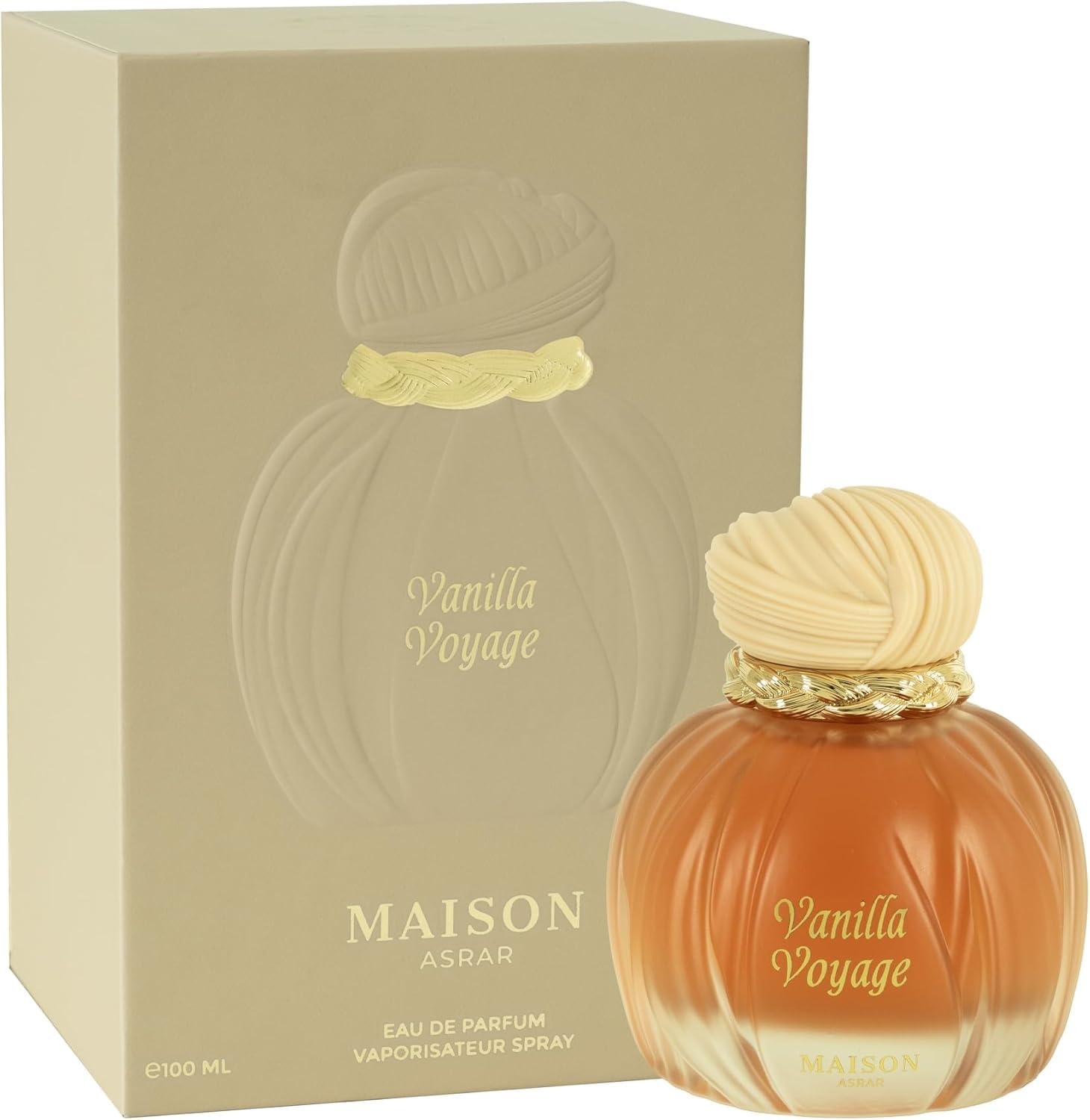 AROMA CONCEPTS | Vanilla Voyage Long Lasting Eau De Parfum EDP 3.4 Fl Oz | Unisex Perfume | Caramel, Jasmine, Tonka & Honey Notes | Luxurious Vanilla Perfume with Musk & Amber
