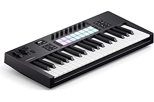 Novation Launchkey 37 [MK4] — Compact 37 Key, USB, MIDI Keyboard Controller with DAW Integration. Chord Mode, Scale Mode, 8 D
