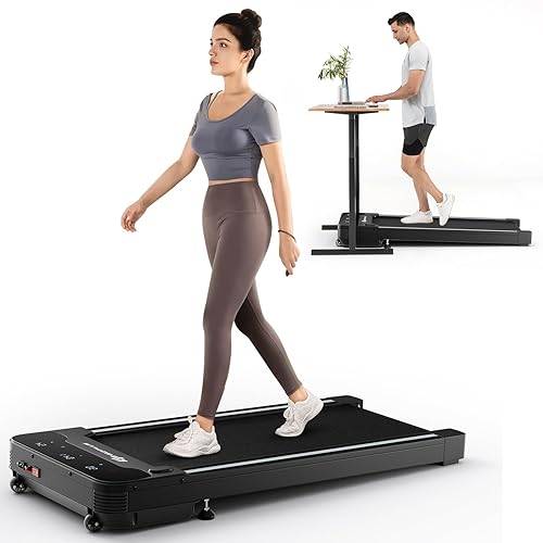 Goplus Under Desk Treadmill, Electric Treadmill Walking Pad with