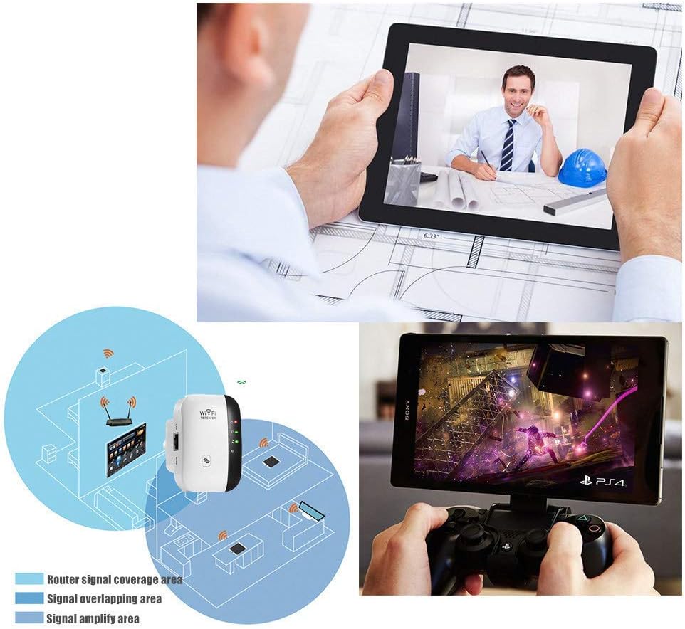 Super Boost WiFi, WiFi Range Extender | Up to 300Mbps |Repeater, WiFi Signal Booster, Access Point | Easy Set-Up | 2.4G Network with Integrated Antennas LAN Port & Compact Designed Internet Booster: Computers & Accessories