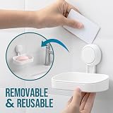 TAILI Suction Soap Dish 2 Pack Shower Holder Wall Mounted 3 KG view 6