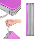 alavisxf xx CD Case 96 Capacity Purple Portable Zipper DVD Holder view 2
