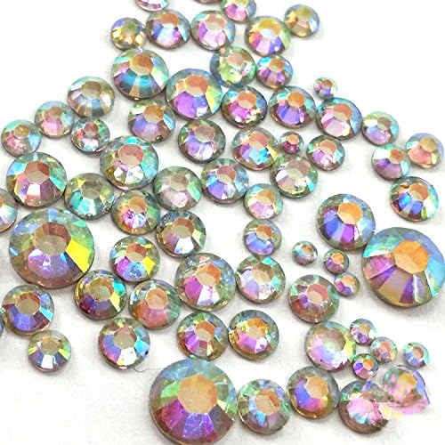 Crystal AB / Crystal FlatBack Glass Rhinestones 1440pcs/bag Shining Flatback Rhinestone Decorations for Nails Art Rhinestone Non Hot Fix Glass Crystals Rhinestones Resin Ab Crystal (ss6)