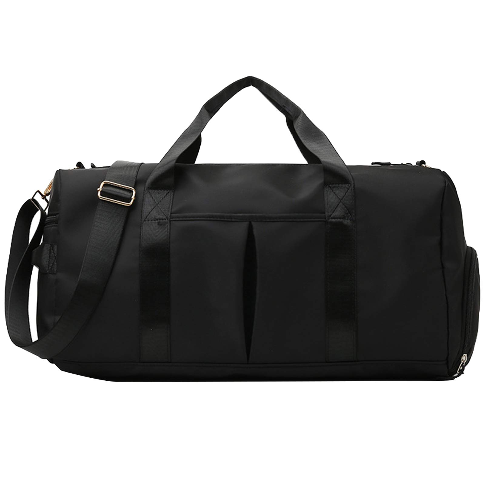 rismart Sport Duffel Bag Waterproof Dry Wet Separated Gym Bag, 35L Weekend Handbag with Shoes Compartment for Travel Swimming Yoga Hiking Camping, Black