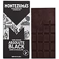 Montezuma Dark Chocolate Absolute Black 100% Cocoa 90g (Pack of 3)