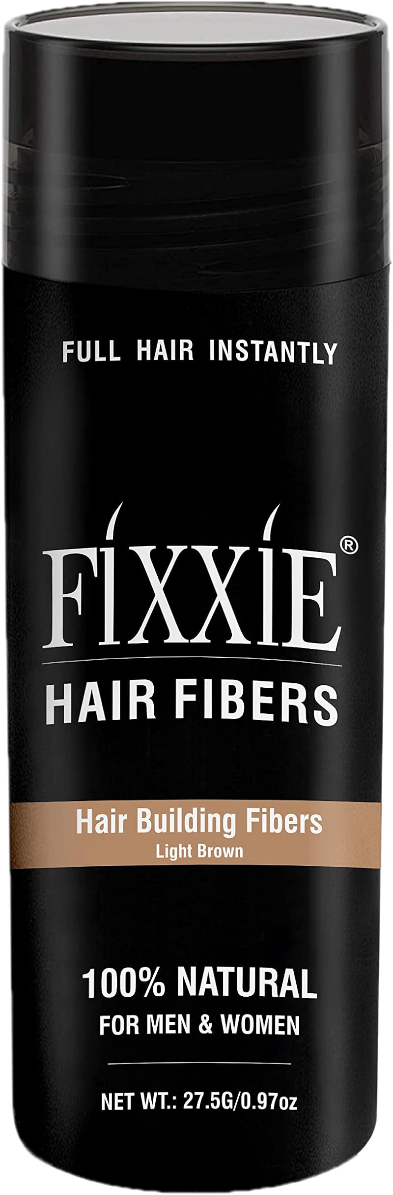 FIXXIE Hair Fibres Light Brown 27.5g Keratin Hair Fibers Thickener