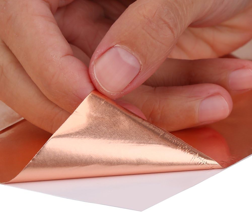 5Pcs Guitar Copper Foil Tape Conductive Adhesive Waterproof Tape, bronze, 30 * 20 cm - Image 4