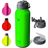 BOTTLE BOTTLE 40 oz sports water bottle stainless steel insulated water bottle with straw and pills holder