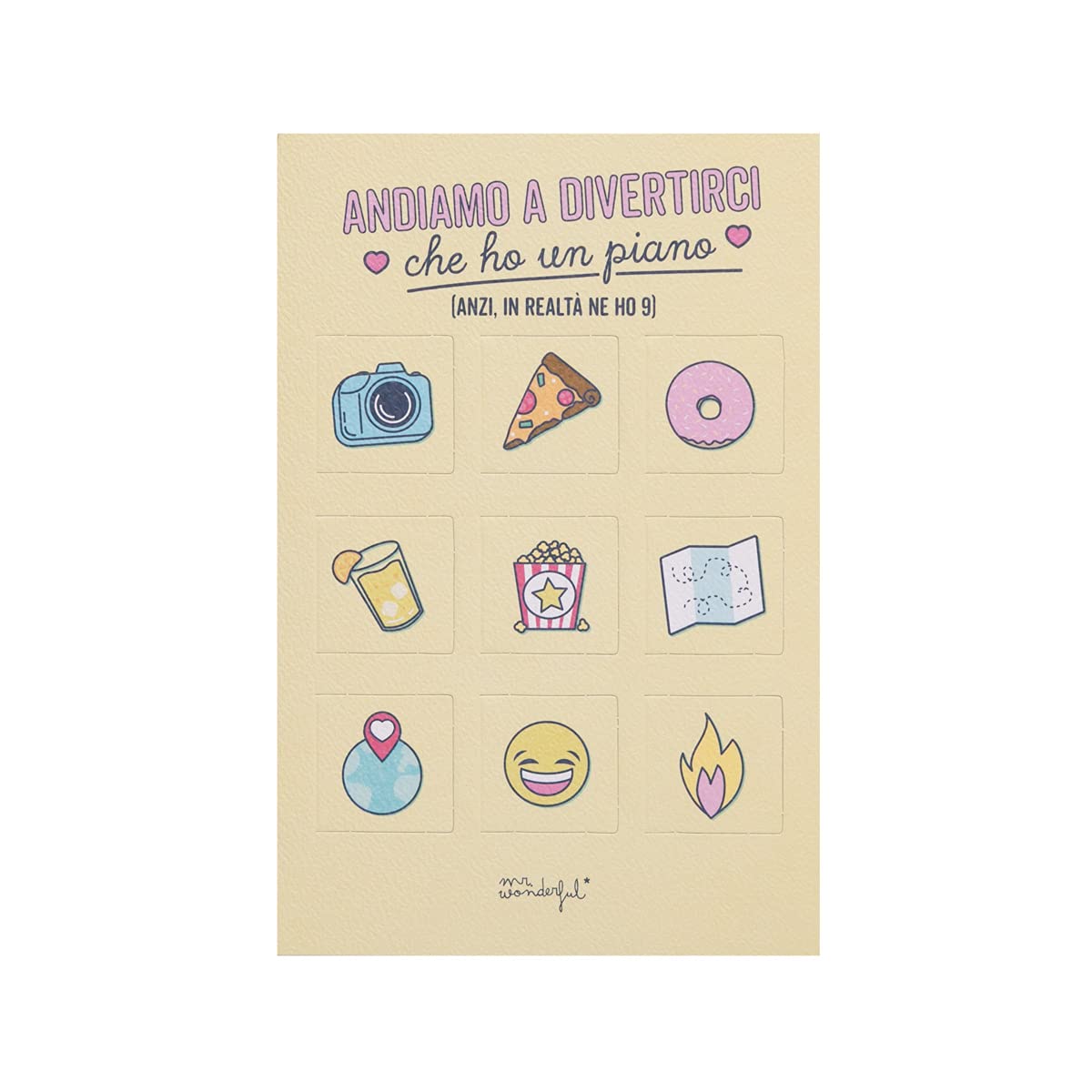 Mr. Wonderful Ticket with Plan, Multi-Coloured, Default