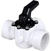 FibroPool 3-Way Diverter Valve - Rotating Handle - 1.5 in - ABS | CPVC Housing, Female Threaded Ports, Silicone Gaskets, Stainless Steel Screws, Serviceable Top Access, For Pumps And Heaters
