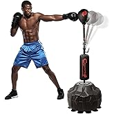 Cobra Reflex Bag - Advanced Reflex Punching Bag for Adults - Ultra-Fast Bounceback to Increase Speed, Reflexes, and Stamina - Adjustable-Height Boxing Bag with Stand and Secure Suction Cups