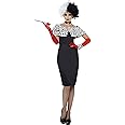 Smiffy's Women's Evil Madame Costume Dress with Gloves Shrug Cuff and Choker