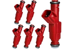 SeyPon Fuel Injectors Fits For Jeep: Wrangler (TJ) / Liberty / (Grand) Cherokee, For Dodge: Ram 1500/Dakota, For Ford: Mustang/Escape, 3L/3.7L/3.8L/3.9L/4.0L 1999-2008, 0280156161(6 Pcs)