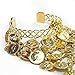 Seawhisper Fortune Teller Necklace Belly Dance Golden Coins Bracelets Gypsy Jewelry